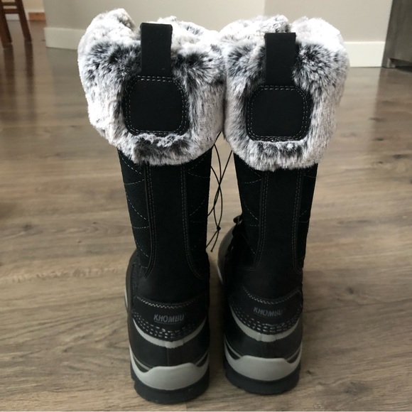 KHOMBU Ellie black and gray winter boots. - Picture 6 of 11